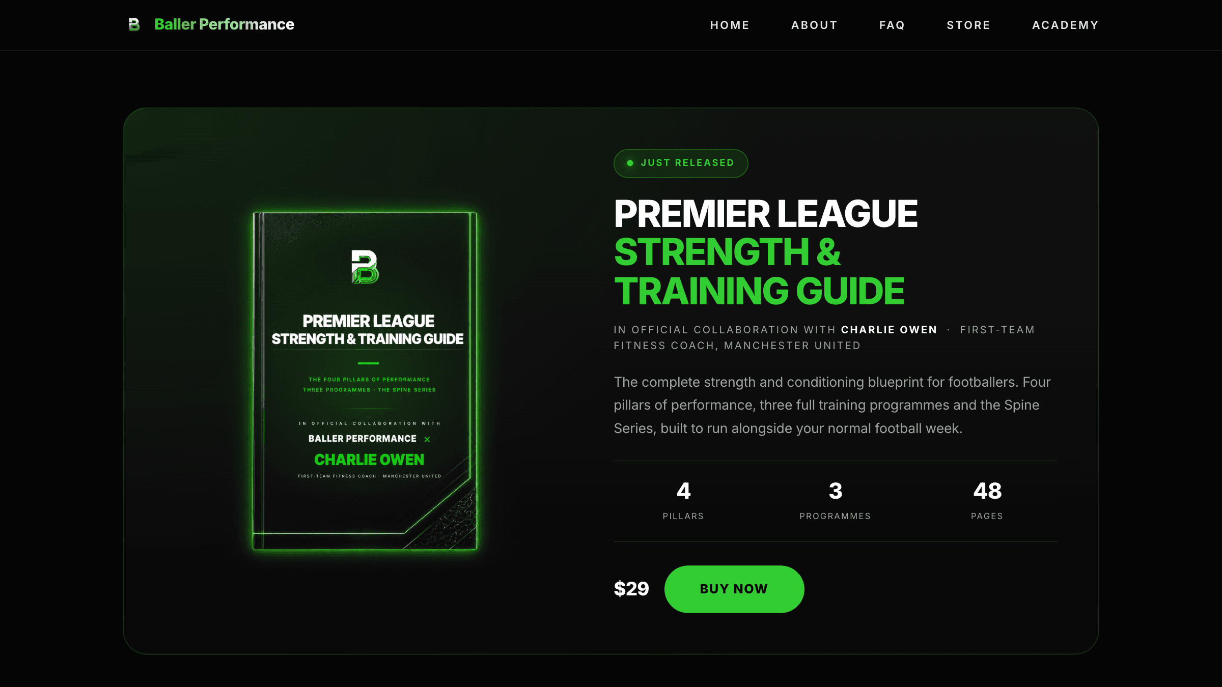 Baller Performance website, Page 2